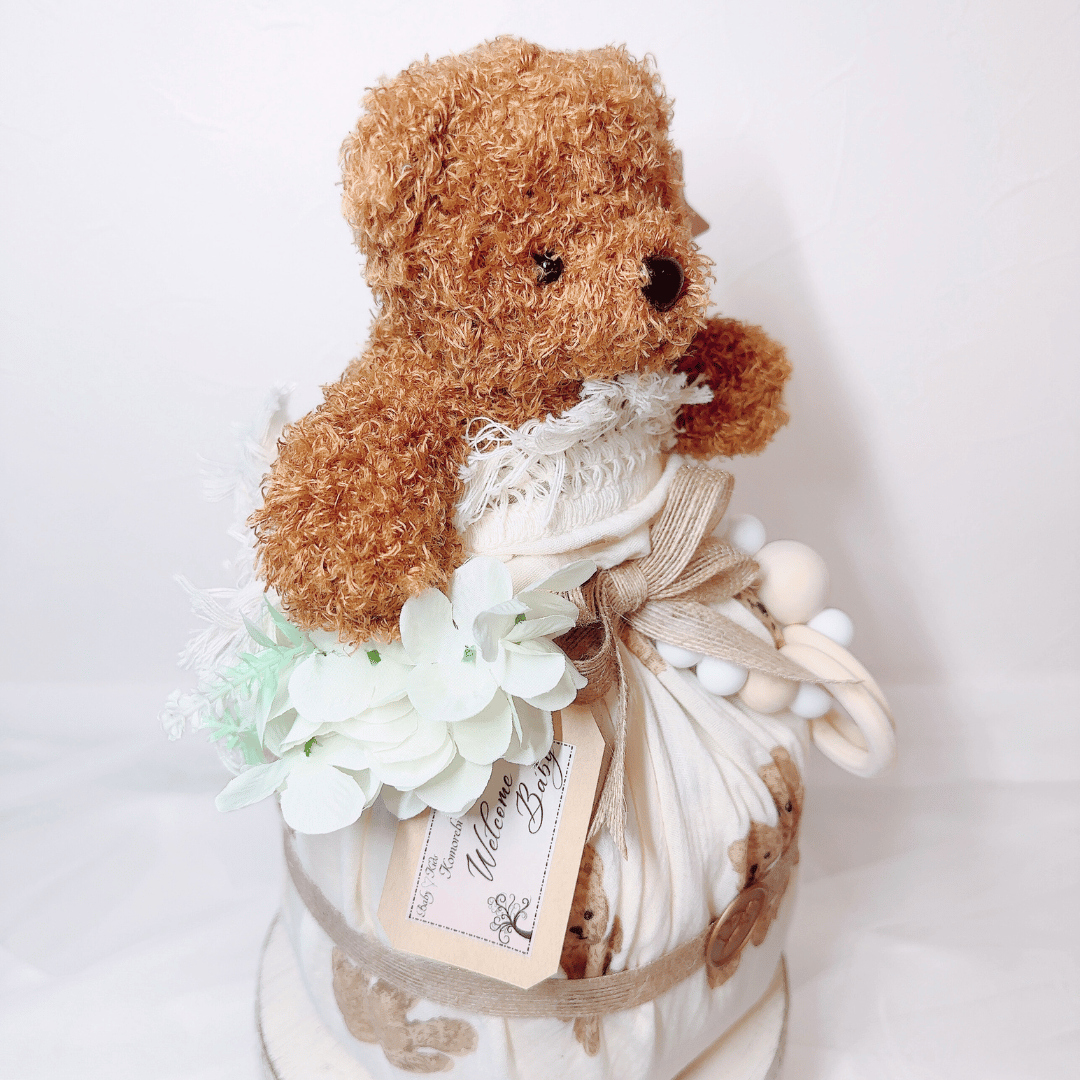 オムツケーキ ＜Stuffed Bear＞ | Baby♡Kids Komorebi