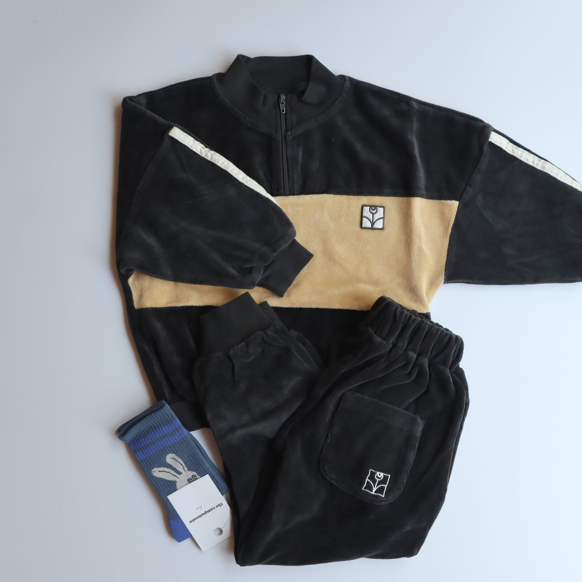 ラスト1【the campamento】GREY VELOUR JOGGING | Oggi.