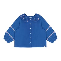 【JENEST】NINA BLOUSE - CORAL BLUE