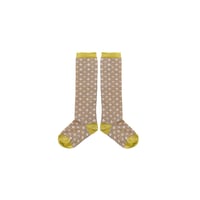 【MABLI】PETAL LONG SOCKS - PORTOBELLO