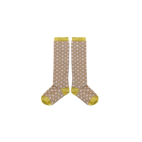 【MABLI】PETAL LONG SOCKS - PORTOBELLO
