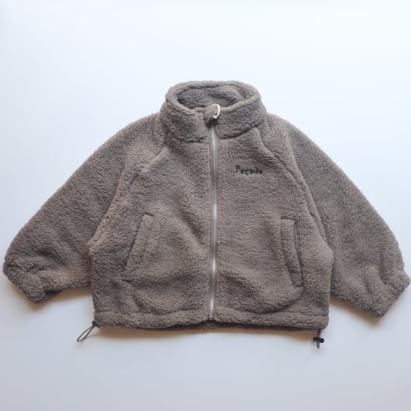ラスト1【Façade】Teddy Zip sweater - STONE | Oggi.