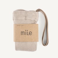 ラスト1【mile】tights with braces - sandstone