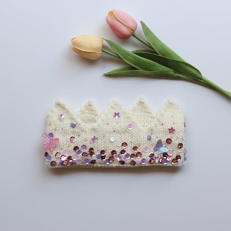 meadow flower/Floral Crown ニットクラウン 0-2y