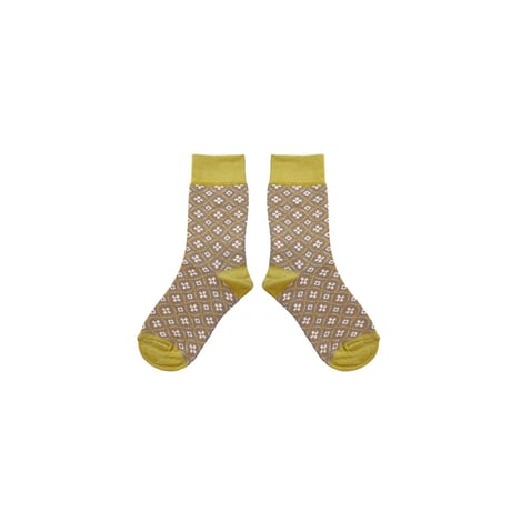 【MABLI】PETAL SHORT SOCKS - PORTOBELLO