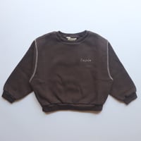 ラスト1【Façade】Chunky Sweatshirt - COFFEE
