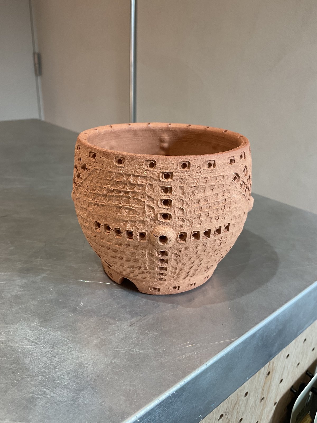 縄文鉢 「素焼き」 2.5号 -2 | PLANTISTIC!