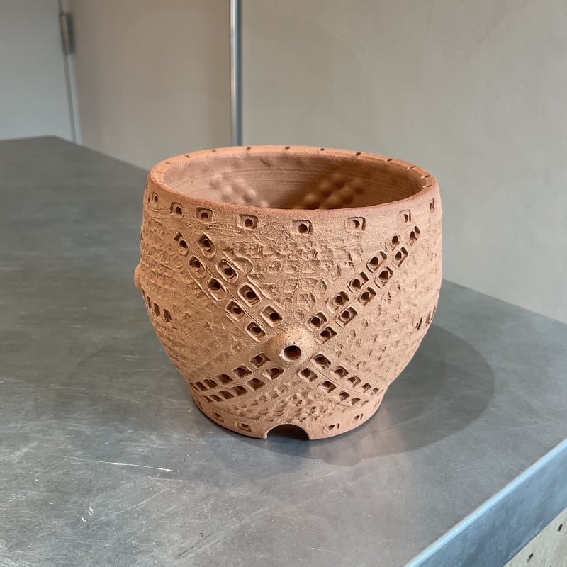 縄文鉢 「素焼き」 2.5号 -2 | PLANTISTIC!