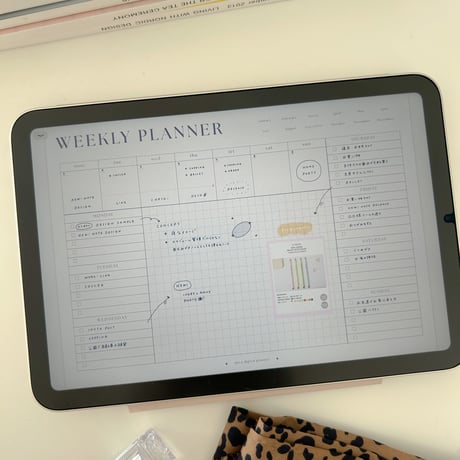 [ weekly grid ] schedule vol.04 - ivory × navy -