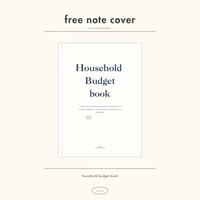 ［ note cover ］Household Budget book black