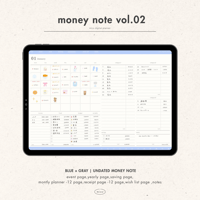 money note vol.02 - blue × grey -