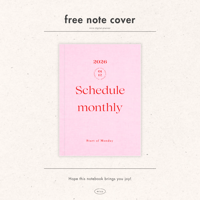 ［ note cover ］2026 schedule cover