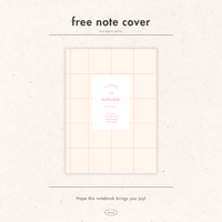 ［ note cover ］2026 schedule cover