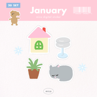 1 January sticker