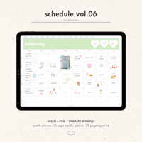 [ weekly left ] schedule vol.06 - green × pink -