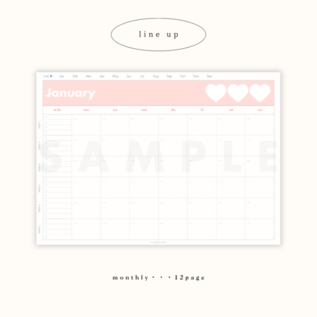 [ weekly left ] schedule vol.06 - pink × blue -