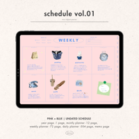 [ weekly block ] schedule vol.01 - pink × Blue -