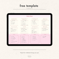 ［ free template ］clarity sheet  - pink -