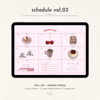 [ weekly block ] schedule vol.02 - pink × red -