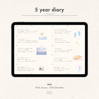 [ diary ] 2026~2030 5year diary