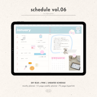 [ weekly left ] schedule vol.06 - blue × pink -