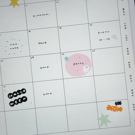 ［ free  sticker ］October