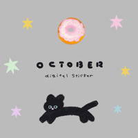 ［ free  sticker ］October
