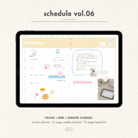 [ weekly left ] schedule vol.06 - yellow × pink -
