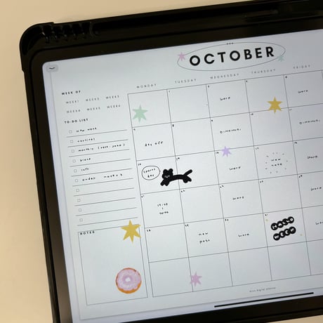 ［ free  sticker ］October