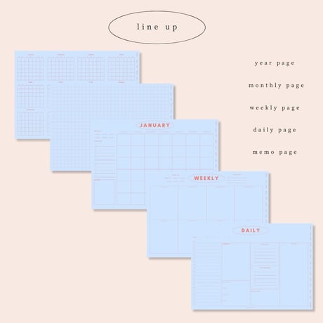[ weekly block ] schedule vol.01 - blue × red -