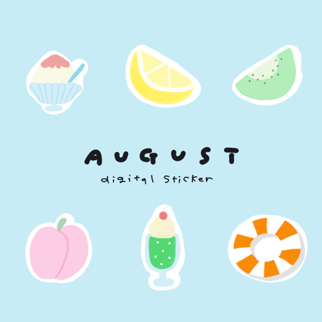 ［ free sticker ］August