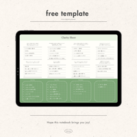 ［ free template ］clarity sheet  - green -