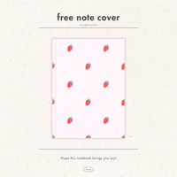 ［ note cover ］strawberry