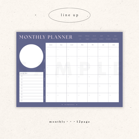 [ weekly grid ] schedule vol.04 - navy × pink -