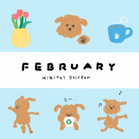 ［ free sticker ］ February