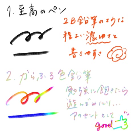 書きやすいブラシセット