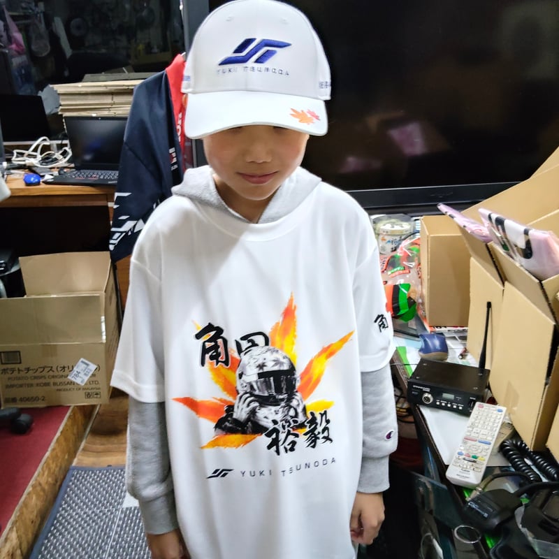 角田裕毅　サイン入りTシャツ 角田裕毅応援団