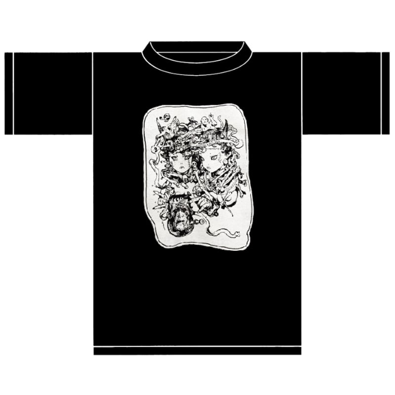 【希少】寺田克也 フランケン Tシャツ（黒）Ｍサイズ 寺田克也 フランケン少女ズ ブラックTシャツ | FEWTURE SHOP