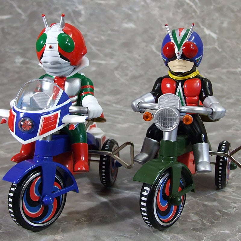 3日限定出品‼️EX三輪車 仮面ライダー 3体まとめ売り EX三輪車「仮面ライダーV3」 ライダーマン Bタイプ | FEWTURE SHOP