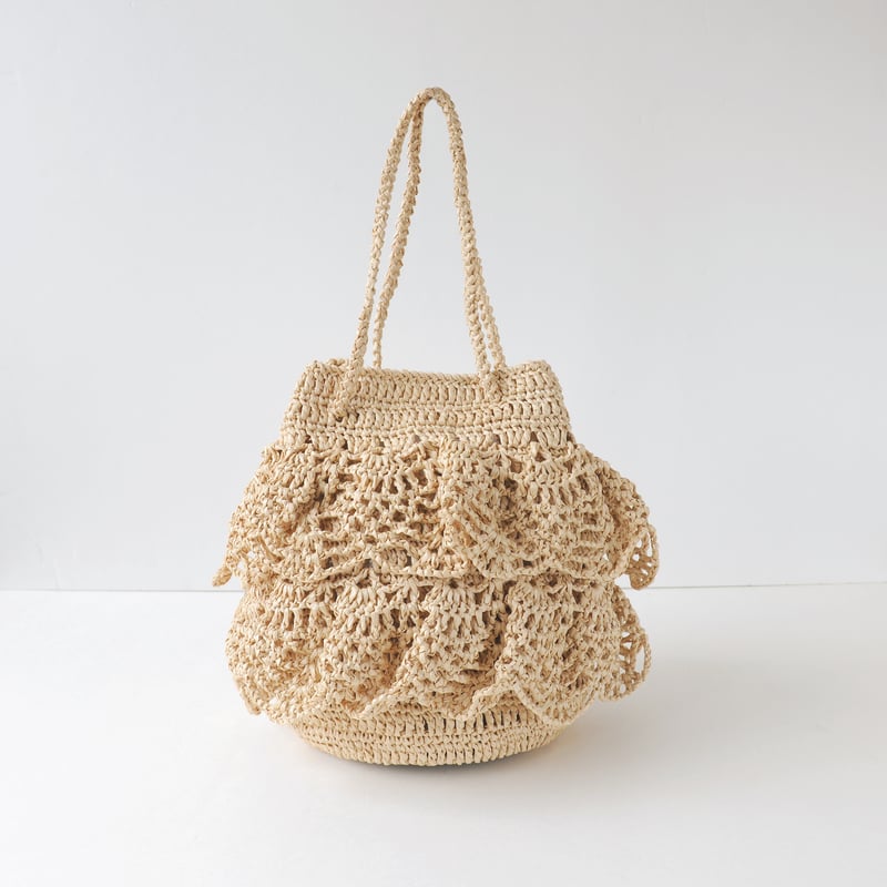 レザー底タイプシリーズ フリルの2wayバッグキット | ニットショップまつや