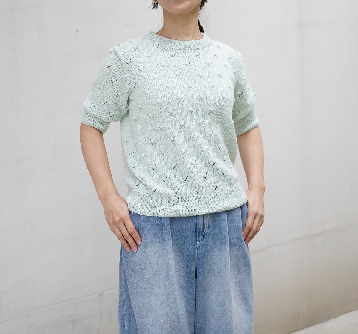 DARUMA 2026春夏新作 ポルカドット5分丈ブルオーバー キット | ニット