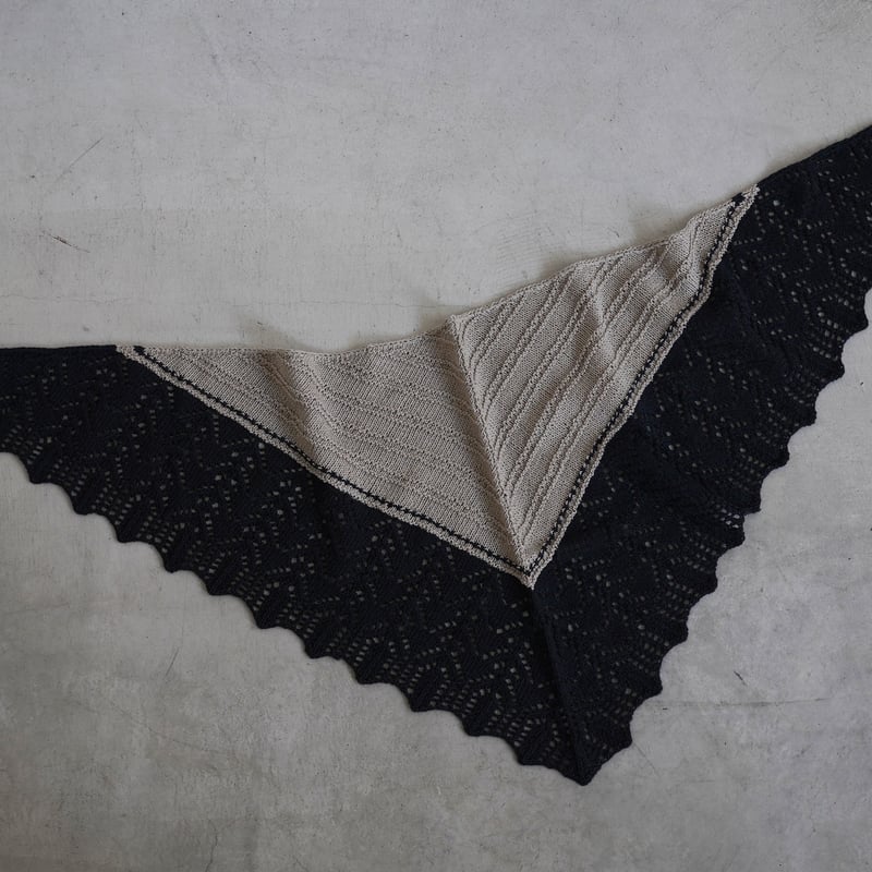 DARUMA 2026春夏新作 トライアングルレースショール キット | ニット