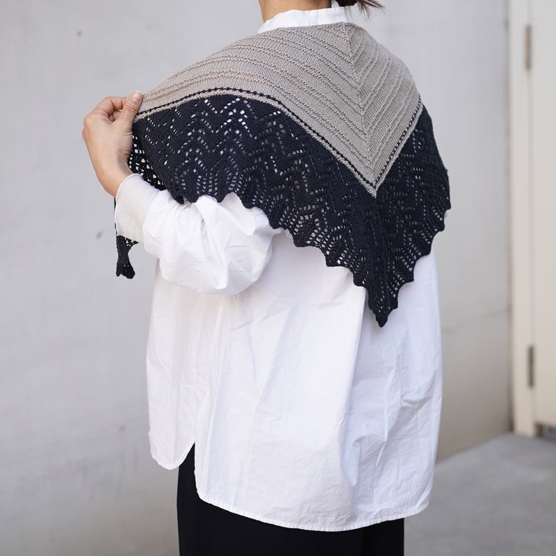 DARUMA 2026春夏新作 トライアングルレースショール キット | ニット