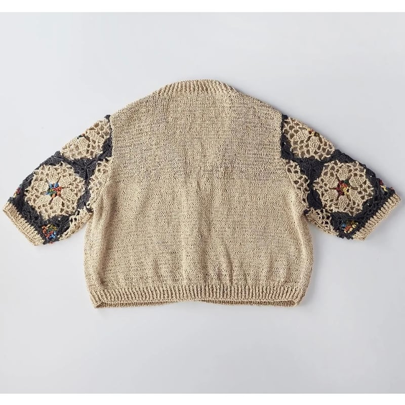アトリエk'sk 袖だけモチーフカーディガンキット | ニットショップまつや