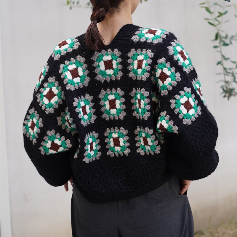 DARUMA クロッシェモチーフのカーディガン キット | ニットショップまつや