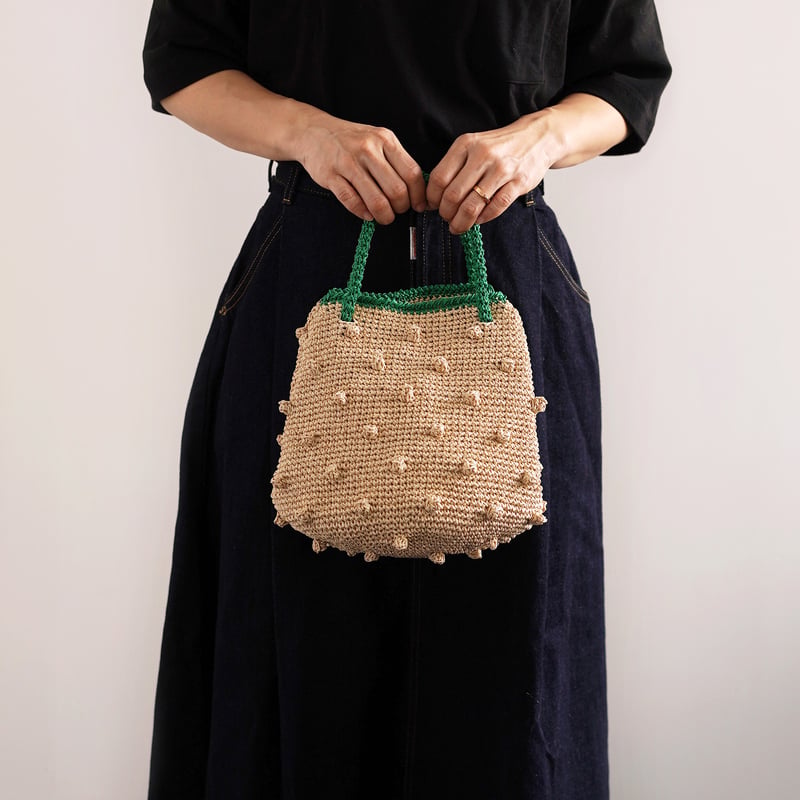 DARUMAドット巾着バッグキット | ニットショップまつや