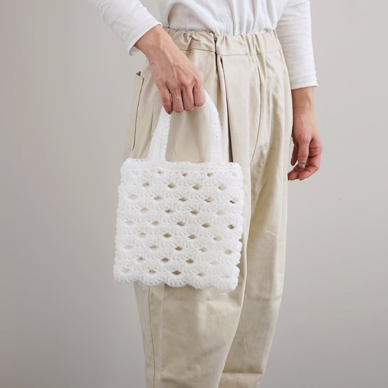 バッグ daruma7081 DARUMA なみなみ模様のバッグまたはポシェットキット | ニットショップ