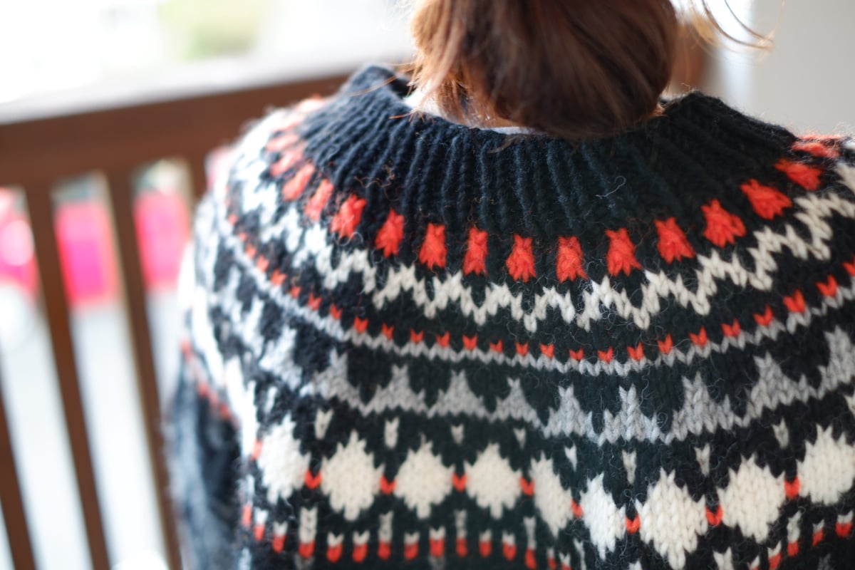 手編み ダマスク模様のプルオーバー シルク M~XL ハンドメイド 編み物 fit=scale-down,w=1200