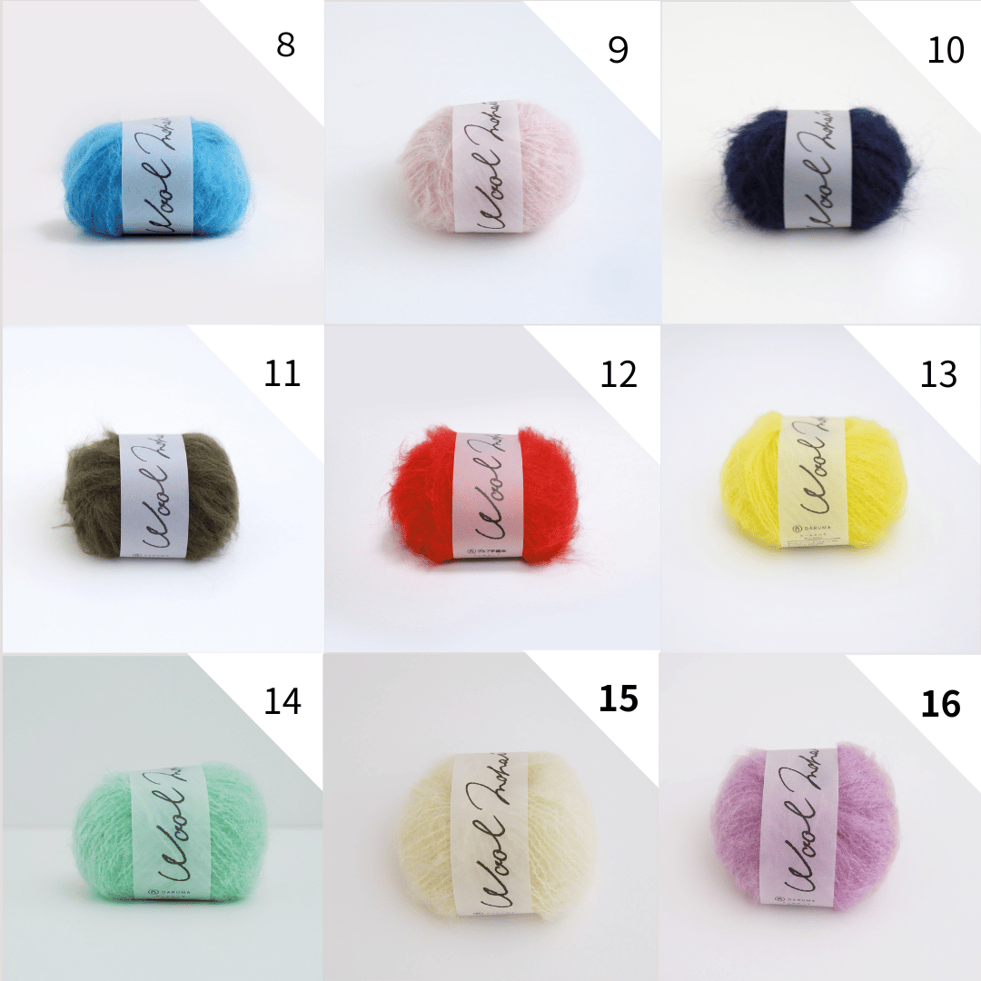 ウールモヘヤで編むシンプルラグランスリーブプル キット | ニット