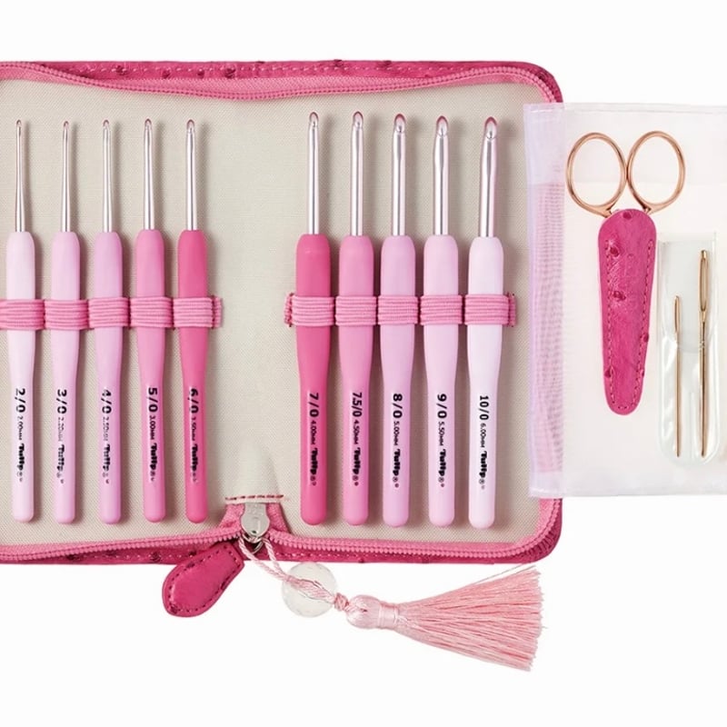 チューリップ エティモロゼ クッショングリップ付き かぎ針セット